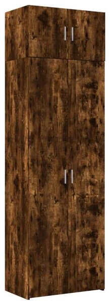 VidaXL füstös tölgy színű szerelt fa tárolószekrény 70 x 42,5 x 225 cm