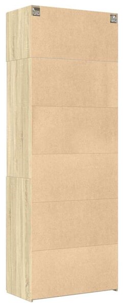 VidaXL sonoma tölgy színű szerelt fa tárolószekrény 80 x 42,5 x 225 cm