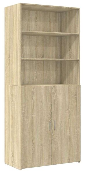 VidaXL sonoma tölgy színű szerelt fa tárolószekrény 80 x 42,5 x 225 cm