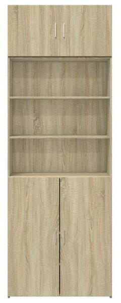 VidaXL sonoma tölgy színű szerelt fa tárolószekrény 80 x 42,5 x 225 cm