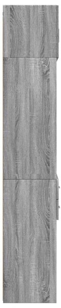 VidaXL szürke sonoma színű szerelt fa tárolószekrény 70x42,5x225 cm