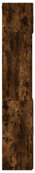 VidaXL füstös tölgy színű szerelt fa tárolószekrény 80 x 42,5 x 225 cm