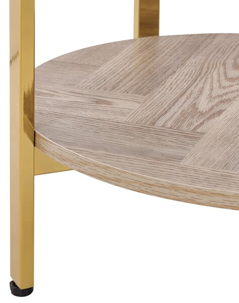 Kisasztal LOVELL Edzett üveg Arany