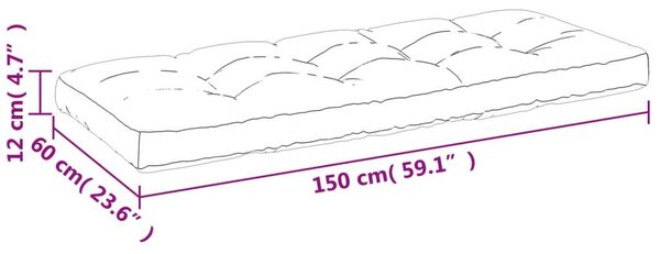 VidaXL Raklappárna Szett - Antracitszürke - 150x60x12cm & 150x40x12cm