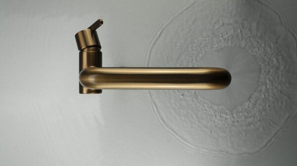 Deante Silia, magas mosdócsaptelep téglalap alakú kifolyóval, bronz, DEA-BQS_C24K