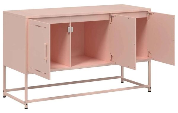 VidaXL Rózsaszín Acél TV-szekrény - 100,5x39x60,5 cm