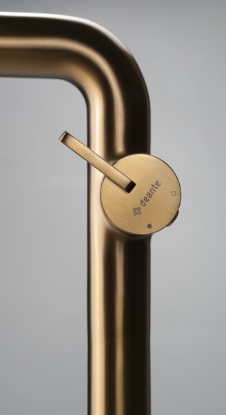 Deante Silia, magas mosdócsaptelep téglalap alakú kifolyóval, bronz, DEA-BQS_C24K