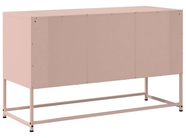 VidaXL Rózsaszín Acél TV-szekrény - 100,5x39x60,5 cm