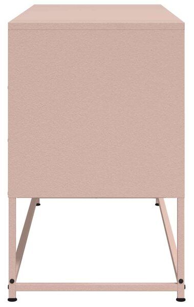 VidaXL Rózsaszín Acél TV-szekrény - 100,5x39x60,5 cm