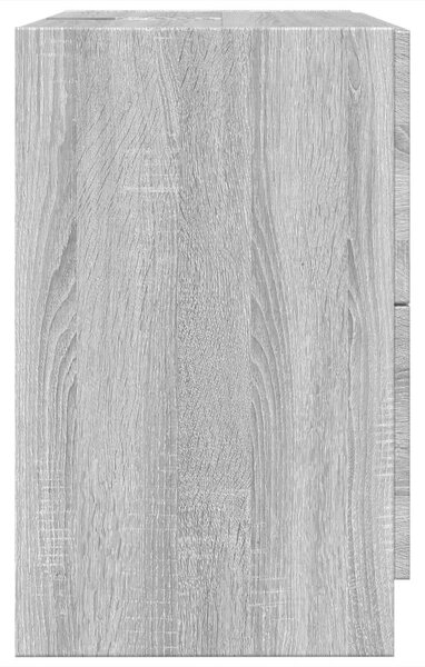 VidaXL szürke sonoma színű szerelt fa mosdószekrény 59 x 37 x 59 cm