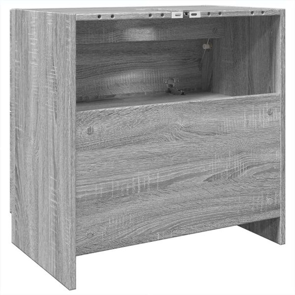 VidaXL szürke sonoma színű szerelt fa mosdószekrény 59 x 37 x 59 cm