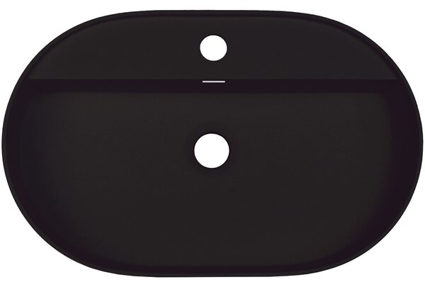 Deante Silia, gránit mosogató pultra 550x350x125mm, matt fekete, DEA-CQS_NU6B