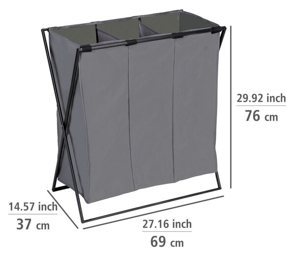 Textil szennyeskosár 145 l Trio – Wenko