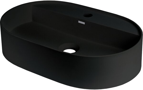 Deante Silia, gránit mosogató pultra 550x350x125mm, matt fekete, DEA-CQS_NU6B