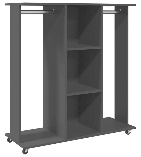 VidaXL Ruhásszekrény - Fa - Fekete - 102x38x110cm