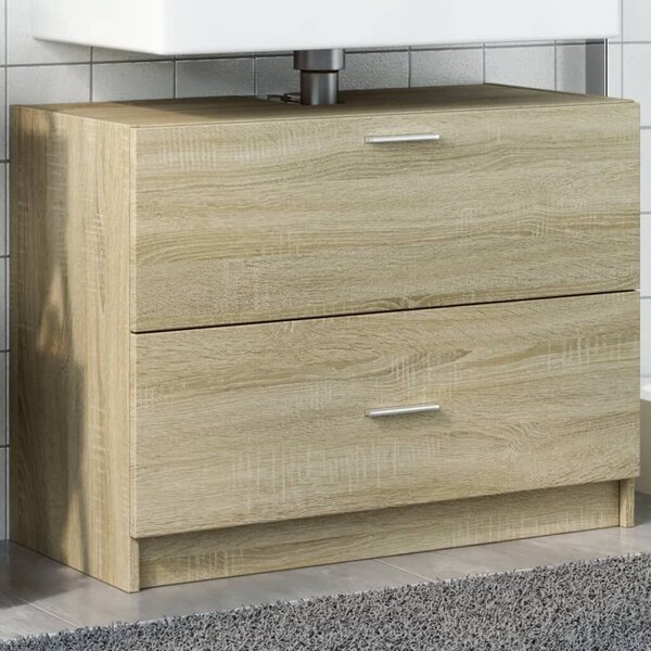 VidaXL sonoma tölgy színű szerelt fa mosdószekrény 78x37x59 cm