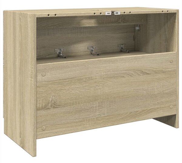 VidaXL sonoma tölgy színű szerelt fa mosdószekrény 78x37x59 cm