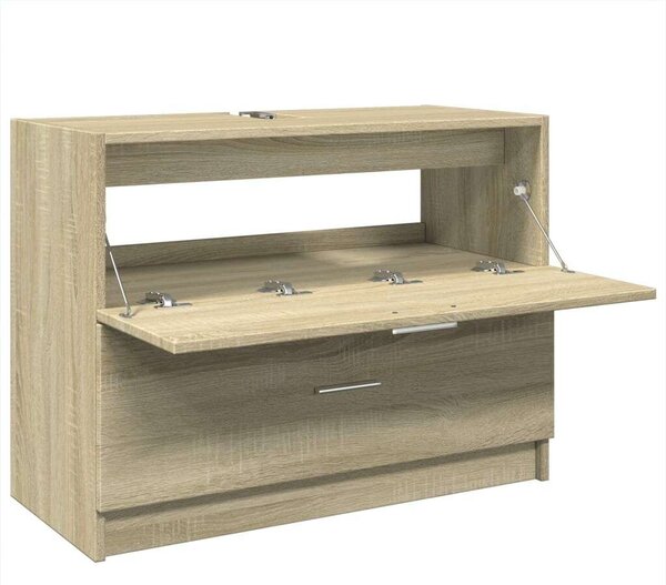 VidaXL sonoma tölgy színű szerelt fa mosdószekrény 78x37x59 cm