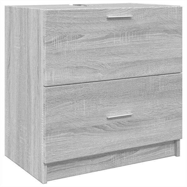 VidaXL szürke sonoma színű szerelt fa mosdószekrény 59 x 37 x 59 cm