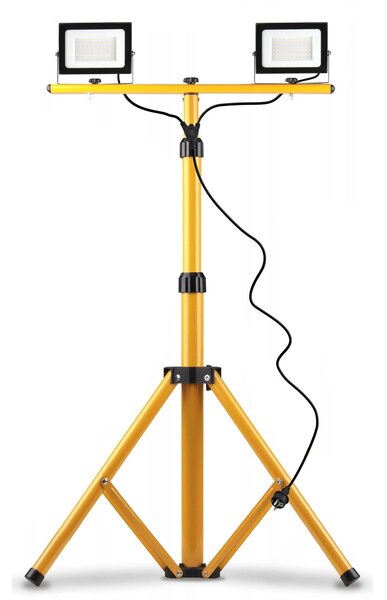 Toolight Rea, Halogén LED építőipari lámpák állványon 2x20W RSL001-20N, KPL-10200