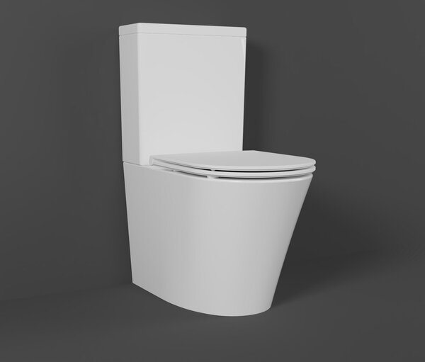 Bruckner Bruckner, DARIO RIMLESS kombinált WC-csésze tartállyal, alsó/hátsó lefolyóval, fehér, 201.428.4