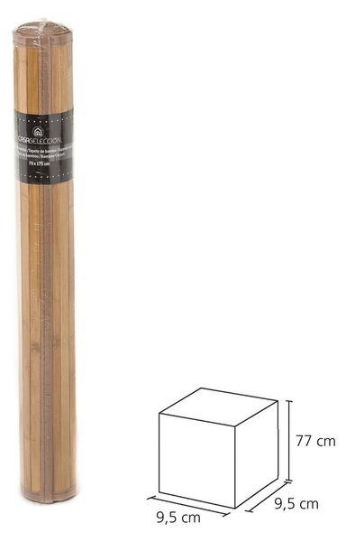 Mustársárga-barna bambusz futószőnyeg 75x175 cm – Casa Selección