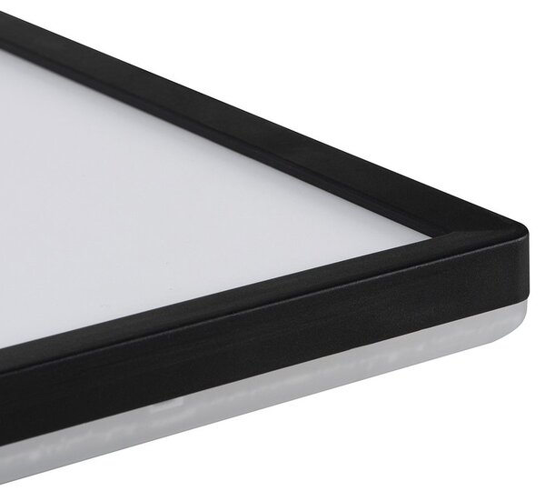 KANLUX KANLUX, AZPO LED mennyezeti lámpa, 225x225mm, 12.3W, 3000/4000/6000K, IP54, matt fekete, 31531