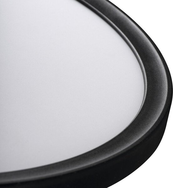 KANLUX KANLUX, AZPO LED mennyezeti lámpa, 420 mm átmérő, 22W, 3000/4000/6000K, IP54, matt fekete, 31517
