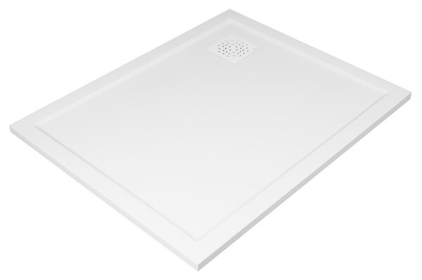 Gelco Gelco, XENA öntött márvány kád, téglalap alakú 100x80cm, fehér, HX10080