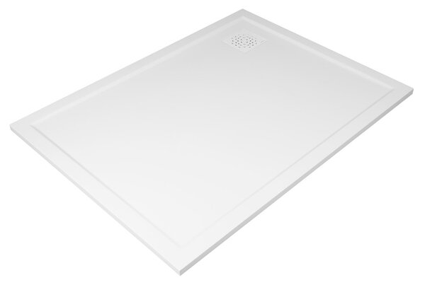 Gelco Gelco, XENA öntött márvány kád, téglalap alakú 120x90cm, fehér, HX12090