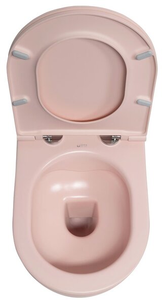 Isvea Isvea, INFINITY fali WC-csésze, perem nélküli, 36,5x53cm, lazacrózsaszín, 10NF02005-2S