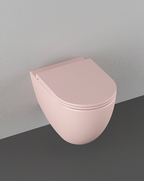 Isvea Isvea, INFINITY fali WC-csésze, perem nélküli, 36,5x53cm, lazacrózsaszín, 10NF02005-2S