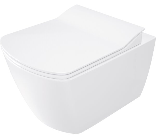 Deante Blur, bidé funkciós WC-csésze 525x372x349 mm, matt fehér fényes-fekete, DEA-CDZ_6WNW