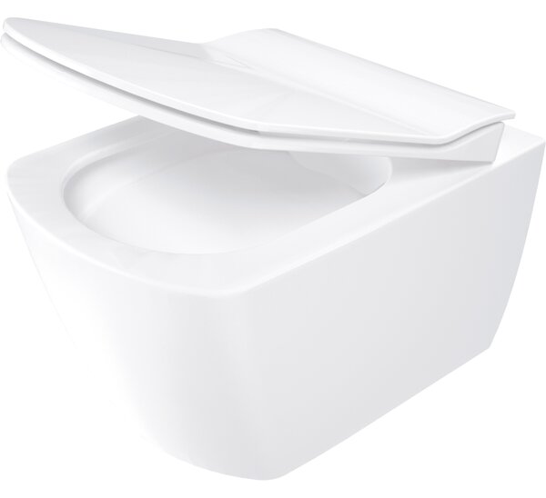 Deante Blur, bidé funkciós WC-csésze 525x372x349 mm, matt fehér fényes-fekete, DEA-CDZ_6WNW