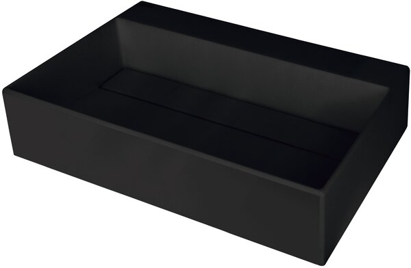 Deante Correo, gránit munkalap mosdó 600x400x130 mm, fekete, DEA-CQR_NU6M