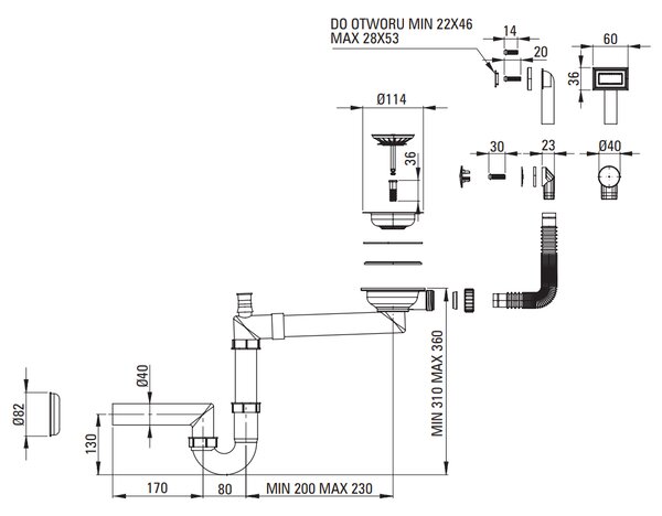Deante Olfato, 1 kamrás rozsdamentes mosogató 550x505x200mm, arany matt, DEA-ZPO_R10B