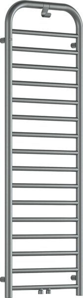 Deante Silia, fürdőszoba radiátor 500x1570 mm, 586W, csiszolt acél, DEA-AGI_FG51