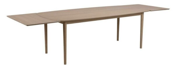 Asztal Oakland 552, Világos tölgy, 75x100x210cm, Hosszabbíthatóság, Természetes fa furnér, Közepes sűrűségű farostlemez, Váz anyaga, Tölgy