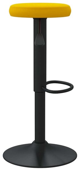 VidaXL 2 db mustársárga bársony bárszék