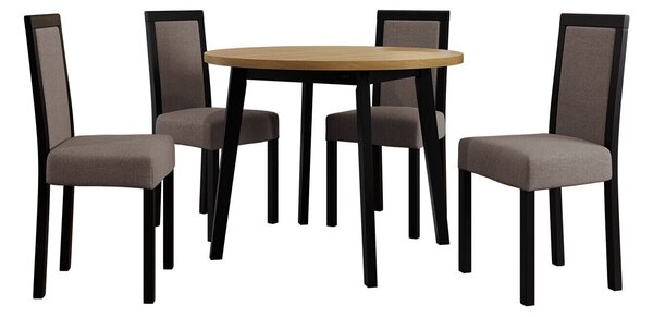 Étkezőgarnitúra Victorville 306, 75cm, Bükkfa