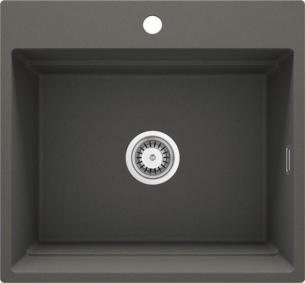 Deante Magnetic, 1 kamrás gránit mosogató 560x520x220mm, antracit metál, DEA-ZRM_T10A