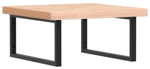 VidaXL Falra Szerelhető Mosdópolc - Bükkfa - 60x60 cm