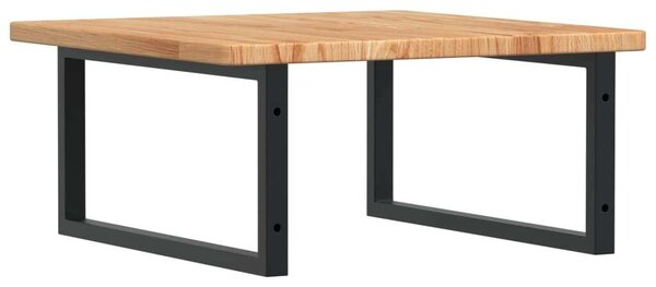 VidaXL Tölgyfa Mosdópolc - Falra Szerelhető - 60x60 cm