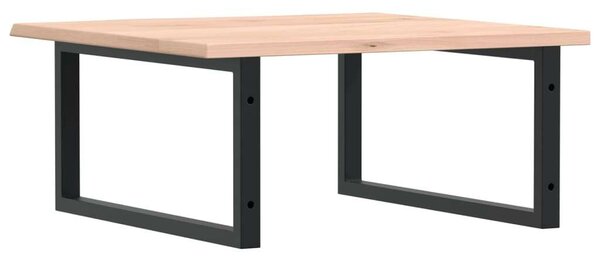 VidaXL Falra Szerelhető Mosdópolc - Tömör Tölgyfa - 60x60 cm