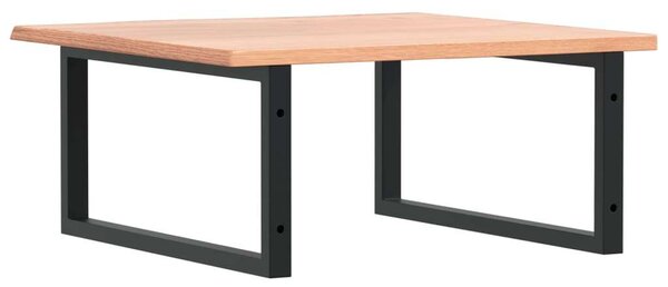 VidaXL Falra Szerelhető Mosdópolc - Tömör Tölgyfa - 60x60 cm