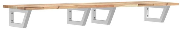 VidaXL Akácfa Mosdópolc - Falra Szerelhető - 120cm