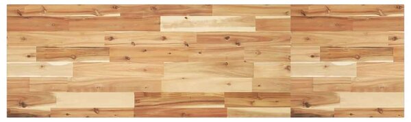 VidaXL acél és tömör akácfa falra szerelhető mosdópolc