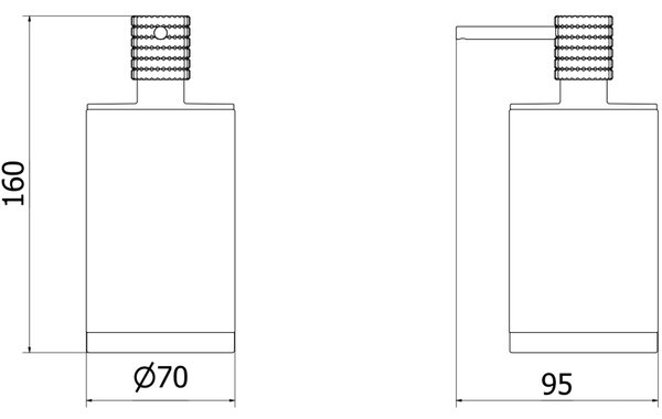 Mexen Triv, fali szappanadagoló, fehér, 70A33059-20W