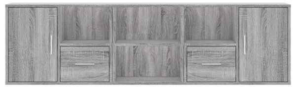 VidaXL szürke sonoma színű szerelt fa sarokszekrény 160 x 40 x 45 cm
