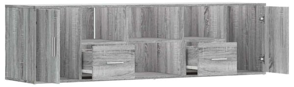 VidaXL szürke sonoma színű szerelt fa sarokszekrény 160 x 40 x 45 cm
